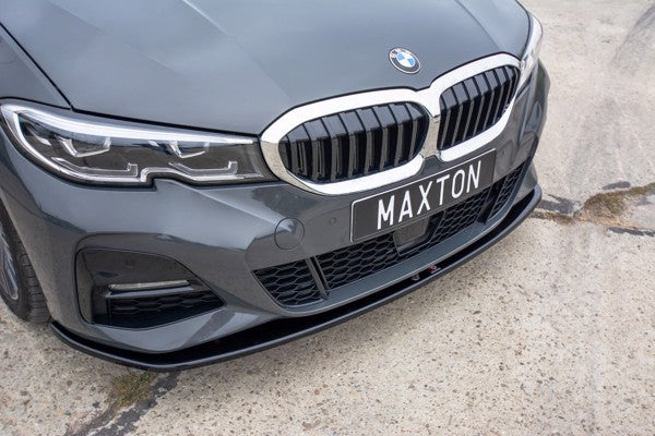 Maxton Front Splitter V.3 For BMW 3 G20 M-Pack - Gloss Black