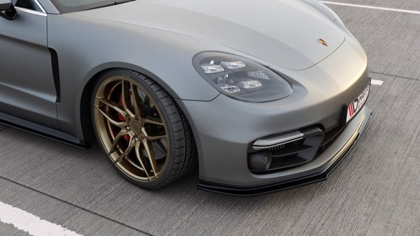 Maxton Front Splitter Porsche Panamera Turbo / Gts 971 - Gloss Black