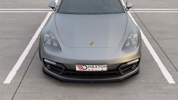 Maxton Front Splitter Porsche Panamera Turbo / Gts 971 - Gloss Black