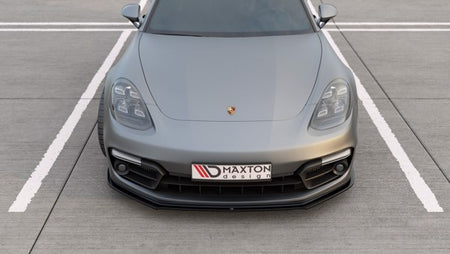 Maxton Front Splitter Porsche Panamera Turbo / Gts 971 - Gloss Black