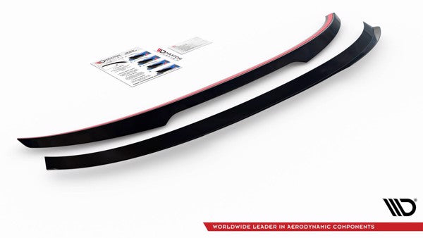 Maxton Spoiler Cap For BMW 6 Gt G32 M-Pack - Gloss Black