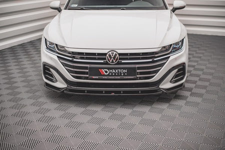 Maxton Front Splitter V.1 Volkswagen Arteon R-Line Facelift - Gloss Black