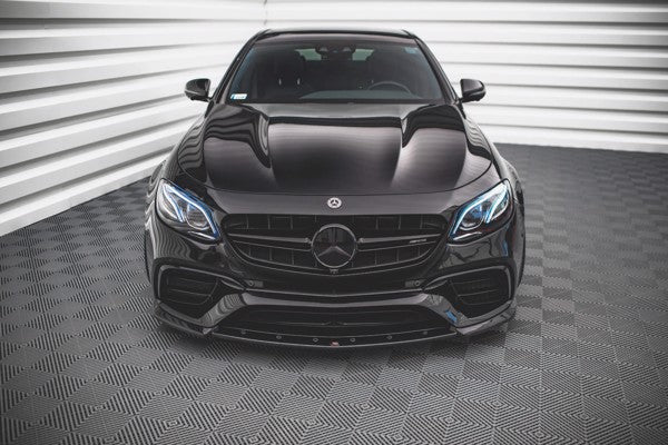Maxton Front Splitter V.3 Mercedes-Benz E63 Amg Estate/Sedan S213/W213 - Gloss Black