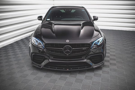 Maxton Front Splitter V.3 Mercedes-Benz E63 Amg Estate/Sedan S213/W213 - Gloss Black