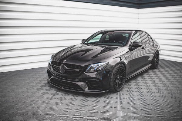 Maxton Front Splitter V.3 Mercedes-Benz E63 Amg Estate/Sedan S213/W213 - Gloss Black