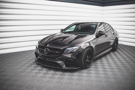 Maxton Front Splitter V.3 Mercedes-Benz E63 Amg Estate/Sedan S213/W213 - Gloss Black