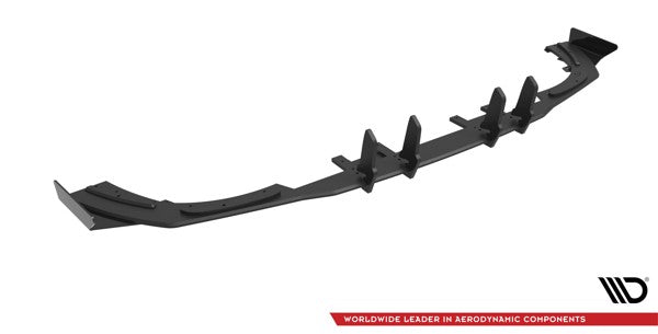 Maxton Street Pro Rear Valance + Flaps Mercedes A35 Amg Hatchback Aero Pack W177 - Black + Gloss Flaps    
