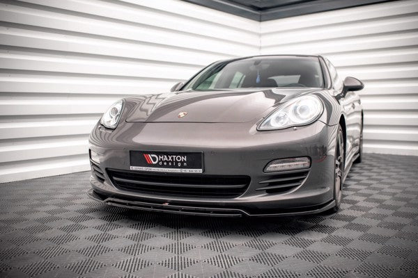 Maxton Front Splitter V.1 Porsche Panamera / Panamera Diesel 970 - Gloss Black