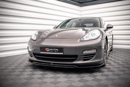 Maxton Front Splitter V.1 Porsche Panamera / Panamera Diesel 970 - Gloss Black