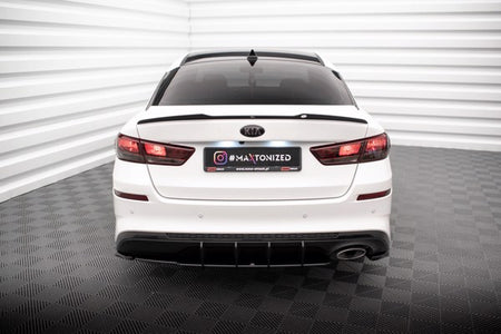 Maxton Rear Side Splitters V.2 Kia Optima Mk4 Facelift - Gloss Black