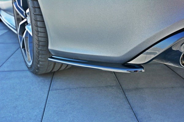 Maxton Rear Side Splitters Audi RS7 Facelift - Gloss Black