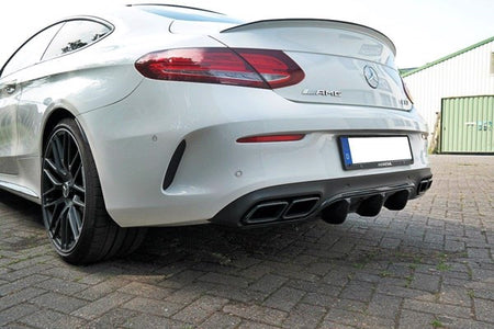 Maxton Rear Valance Mercedes C-Class C205 63Amg Coupe - Gloss Black
