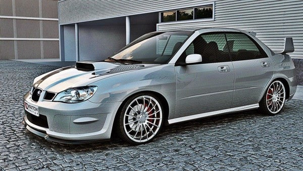Maxton Front Splitter Subaru Impreza Wrx Sti (Hawkeye) - Gloss Black