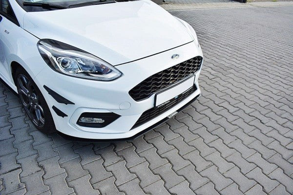 Maxton Front Racing Splitter V.2 Ford Fiesta Mk8 St / St-Line - Gloss Black