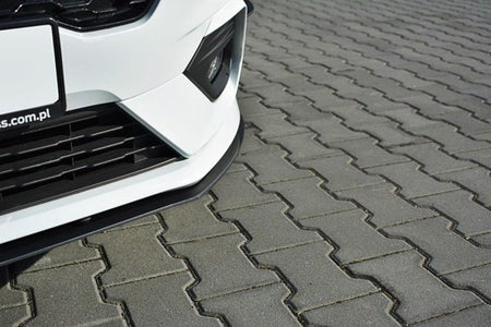 Maxton Front Racing Splitter V.2 Ford Fiesta Mk8 St / St-Line - Gloss Black