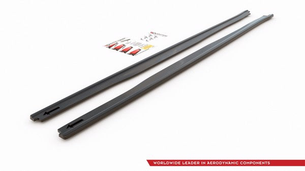 Maxton Side Skirts Diffusers Toyota Corolla Xii Sedan - Gloss Black