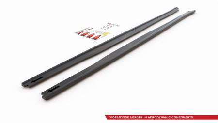Maxton Side Skirts Diffusers Toyota Corolla Xii Sedan - Gloss Black