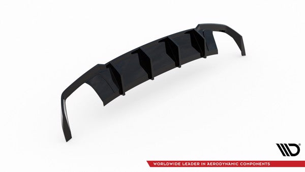 Maxton Rear Valance V.2 Seat Leon Cupra St Mk3 Fl - Gloss Black