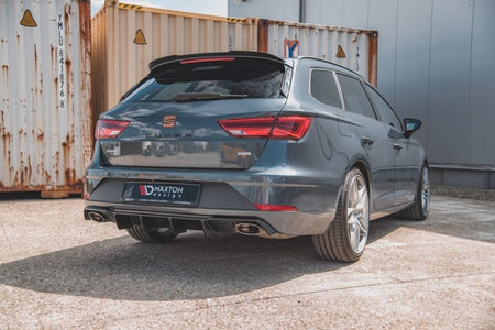 Maxton Rear Valance V.2 Seat Leon Cupra St Mk3 Fl - Gloss Black