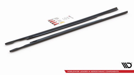 Maxton Side Skirts Diffusers Volkswagen Passat B8 - Gloss Black