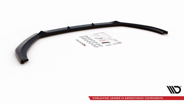 Maxton Front Splitter V.2 Peugeot 2008 Mk2 - Gloss Black