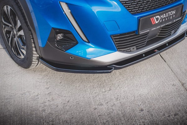 Maxton Front Splitter V.2 Peugeot 2008 Mk2 - Gloss Black