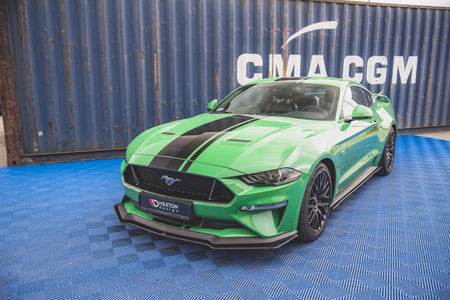 Maxton Street Pro Front Splitter V.1 Ford Mustang Gt Mk6 Facelift - Black