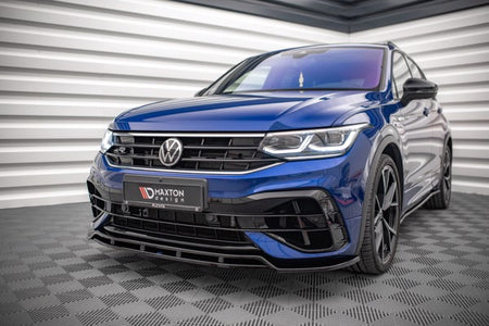 Maxton Front Splitter V.1 Volkswagen Tiguan R / R-Line Mk2 Facelift - Gloss Black