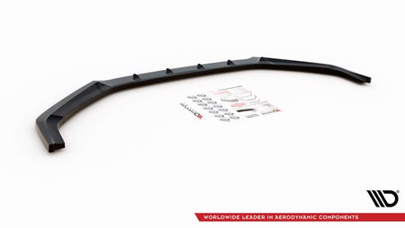 Maxton Front Splitter V.1 Hyundai I20 N Mk3 - Gloss Black