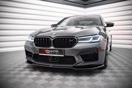Maxton Front Splitter V.2 BMW M5 F90 Facelift - Gloss Black