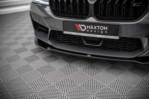 Maxton Front Splitter V.2 BMW M5 F90 Facelift - Gloss Black