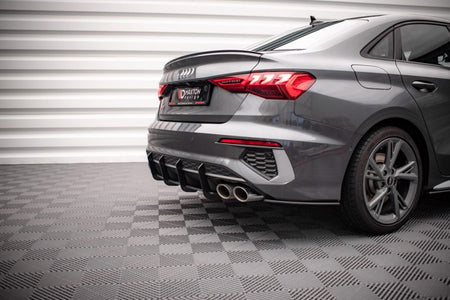 Maxton Street Pro Rear Side Splitters Audi S3 Sedan 8Y - Black