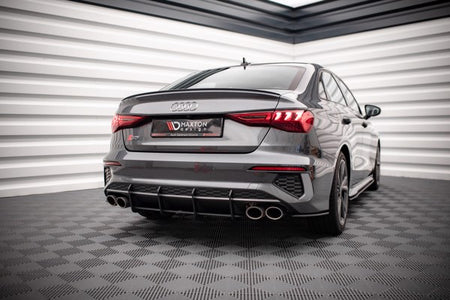 Maxton Street Pro Rear Side Splitters Audi S3 Sedan 8Y - Black