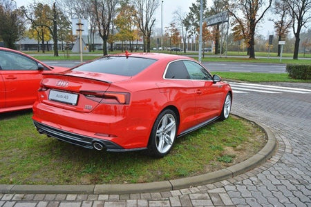Maxton Side Skirts Diffusers Audi S5 / A5 S-Line F5 Coupe - Gloss Black