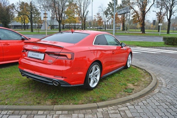 Maxton Side Skirts Diffusers Audi S5 / A5 S-Line F5 Coupe - Gloss Black