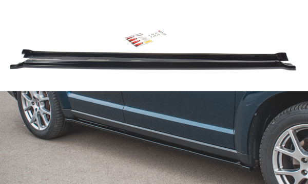Maxton Side Skirts Diffusers Fiat Freemont - Gloss Black