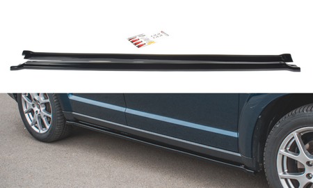 Maxton Side Skirts Diffusers Fiat Freemont - Gloss Black