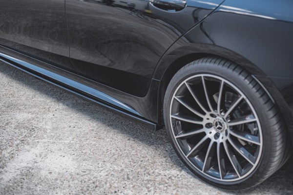 Maxton Side Skirts Diffusers Mercedes-Benz Cls Amg-Line C257 - Gloss Black