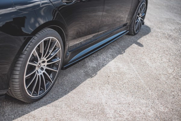Maxton Side Skirts Diffusers Mercedes-Benz Cls Amg-Line C257 - Gloss Black