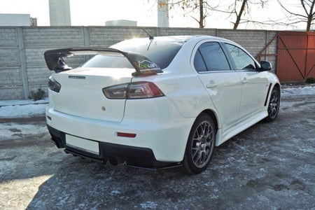 Maxton Rear Side Splitters Mitsubishi Lancer Evo X - Gloss Black