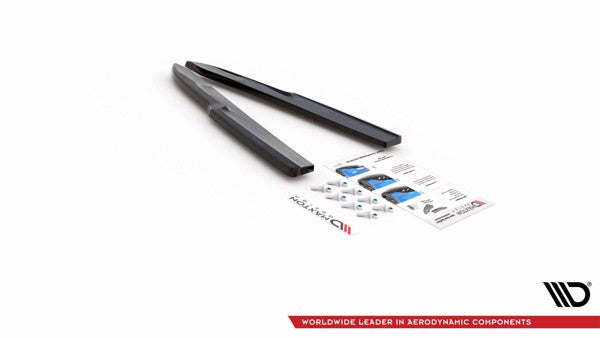 Maxton Rear Side Splitters Audi A6 C8 S-Line - Gloss Black