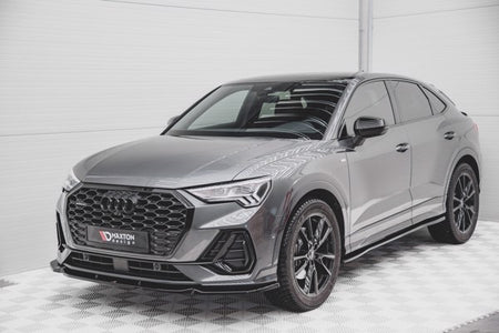Maxton Front Splitter V.1 Audi Q3 Sportback S-Line - Gloss Black