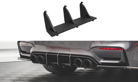 Maxton Street Pro Rear Diffuser BMW M4 F82 - Black