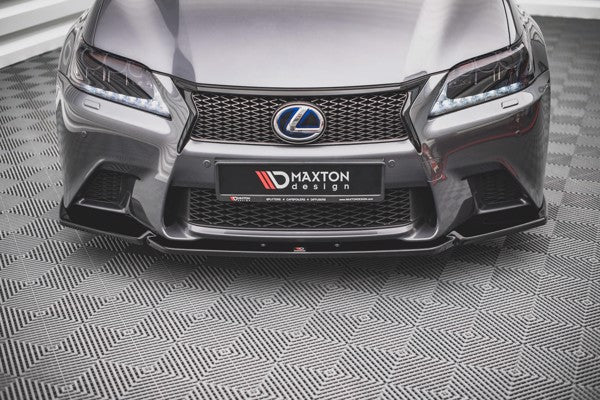 Maxton Front Splitter V.1 Lexus Gs F Sport Mk4 (L10) - Gloss Black