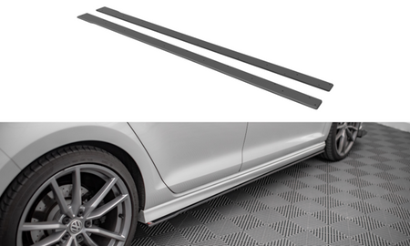 Maxton Street Pro Side Skirts Diffusers Volkswagen Golf R Mk7 - Black