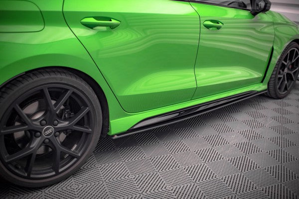 Maxton Street Pro Side Skirts Diffusers Audi RS3 Sedan 8Y - Black