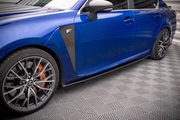 Maxton Street Pro Side Skirts Diffusers Lexus Gs F Mk4 Facelift - Black