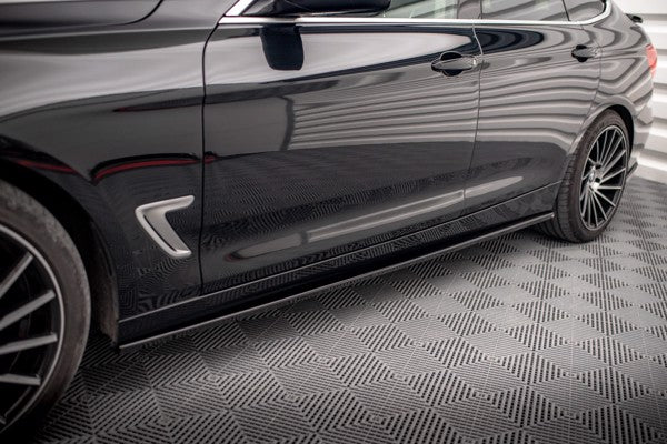 Maxton Side Skirts Diffusers BMW 3 Gt F34 - Gloss Black