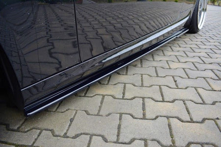 Maxton Side Skirts Diffusers For BMW 3 E92 M-Pack Facelift - Gloss Black