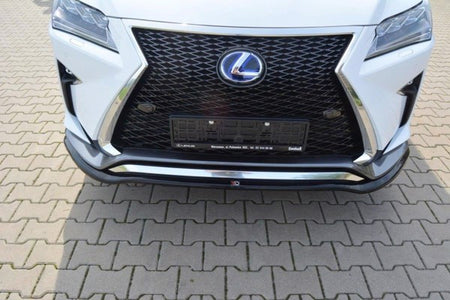 Maxton Front Splitter V.1 Lexus Rx Mk4 F-Sport - Gloss Black